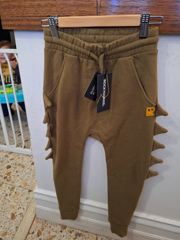 Khaki Dino track pants
