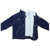 Sherpa Lined Denim Jacket Pigment Wash AW24