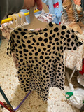 Leopard Swirl Dress- sand