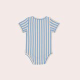 Sleep Thief Short Sleeve Bodysuit- Blue Stripe SS22