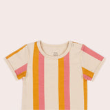 Candy Stripe Short Sleeve Bodysuit- Candy Stripe SS22