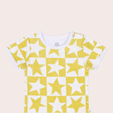 Super Stars Short Sleeve Bodysuit- Yellow SS22