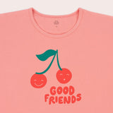 Cherry Good Friends Relaxed Fit Tee- Cherry SS22