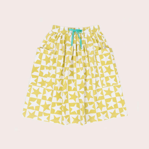 Super Star Pocket Midi Skirt- Yellow SS22