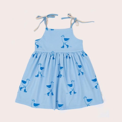 Seagulls Tie Dress- Blue SS22