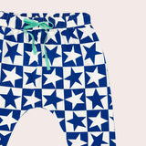 Blue Super Stars Slim Fit Harem Pants- Blue Stars SS22
