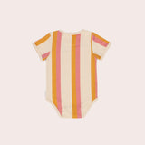 Candy Stripe Short Sleeve Bodysuit- Candy Stripe SS22