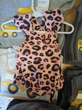 Pink Leopard Romper- Multi SS21