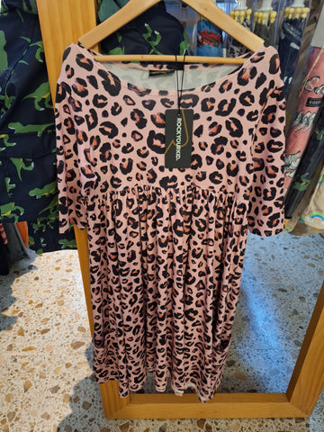 Pink Leopard Faye Dress- Multi SS21