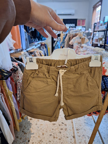 Boys Caramel Shorts- caramel SS21