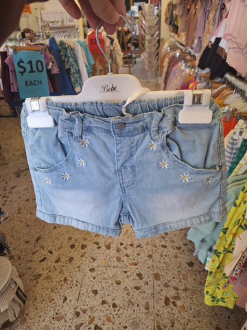 Chloe Daisy Denim Shorts- Light Indigo SS21