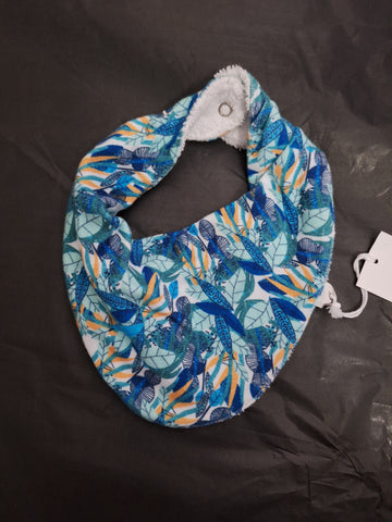 Leaves Dribble Bib- leaf print