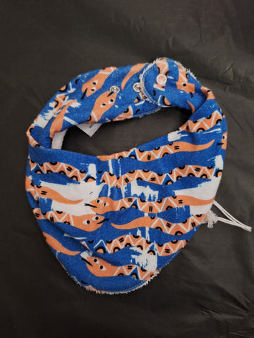 Snakes Dribble Bib- snake print