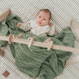 Mint Reilly Baby Blanket