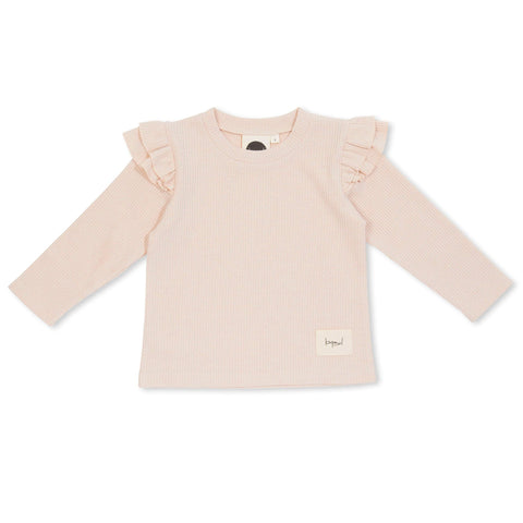 Bisque Waffle Flutter L/S Top AW23