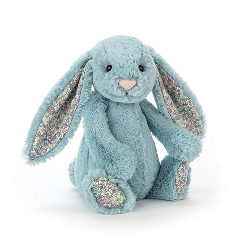 Jellycat Blossom Bashful Aqua Bunny Medium