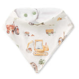 Diggers & Tractor Organic Dribble Bib