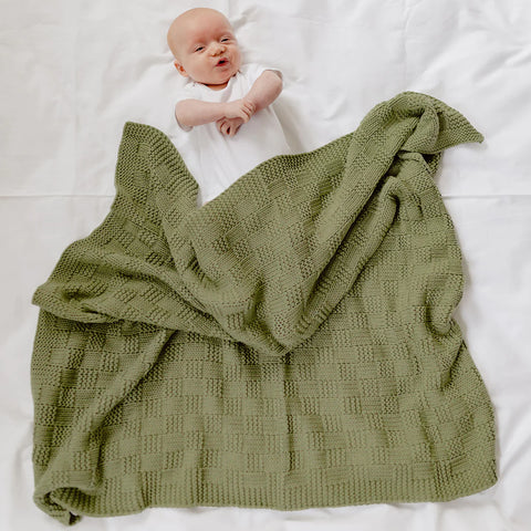 Mint Freya Baby Blanket