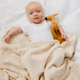 Natural Freya Baby Blanket
