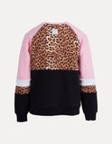 Leopard II Panel Crew- Hot Pink AW23