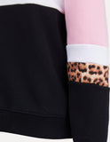 Leopard II Panel Crew- Hot Pink AW23