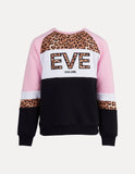 Leopard II Panel Crew- Hot Pink AW23