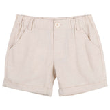 FINLEY LINEN SHORTS - SAND SS24