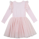 Unicorn Sequin L/S Tutu Dress- Pink AW24