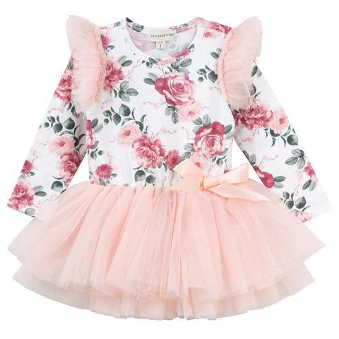 Tilly Floral L/S Tutu Romper AW24