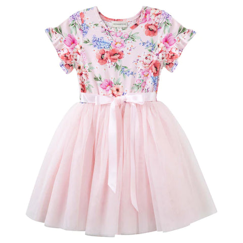 Frankie Floral S/S Tutu Dress- Pink SS23