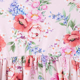Frankie Floral Belle Sleeve Dress- Pink SS23