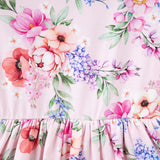 Frankie Floral Belle Sleeve Romper- Pink SS23