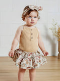 Sand Waffle Singlet Bodysuit SS23