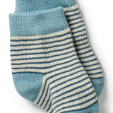 3 pack Baby Socks- Bluestone/ Sterling/ Oatmeal AW23