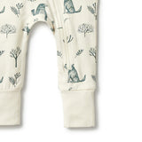 The Woods Organic Zipsuit with feet AW23