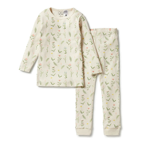 Wild Flower Organic Long Sleeve Pyjamas AW23