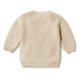 Oatmeal Melange Knitted Cable Jumper AW23