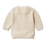 Sand Melange Knitted Cable Jumper AW23
