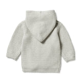 Grey Melange Knitted Zipped Jacket AW23