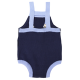 Trucks & Diggers Embroidered Knit Sunsuit Navy SS24