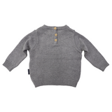 Trucks Embroidered Sweater Charcoal AW24