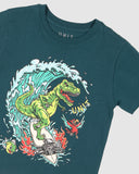 Kids Tees- Surf Rex Teal SS23