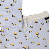 Cotton PJs Trucks and Diggers Print Blue SS24