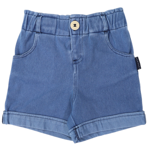 High Waisted Denim Short Light SS24