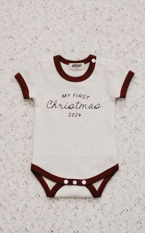 Mt First Christmas Bodysuit- Red SS24