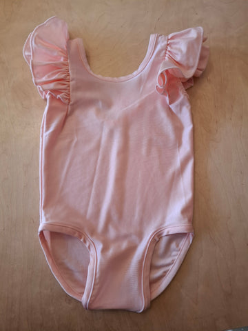 Luxe Double Frill Leotard Pink