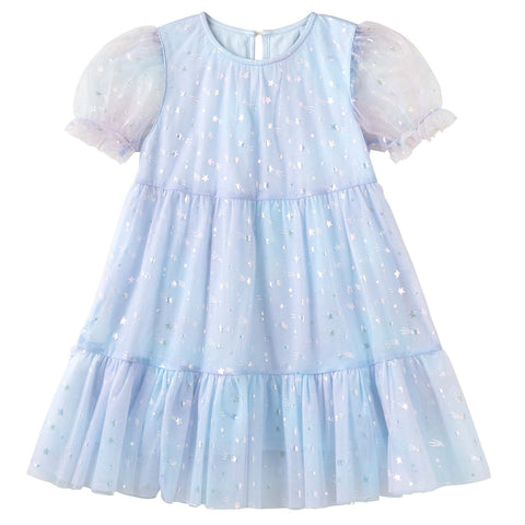 SHOOTING STAR TIERED DRESS SS24