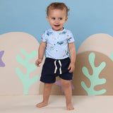 Blue Ocean Short Sleeve Organic Bodysuit SS24