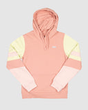 Crest Youth Pullover Hoodie- Peach Pink AW25