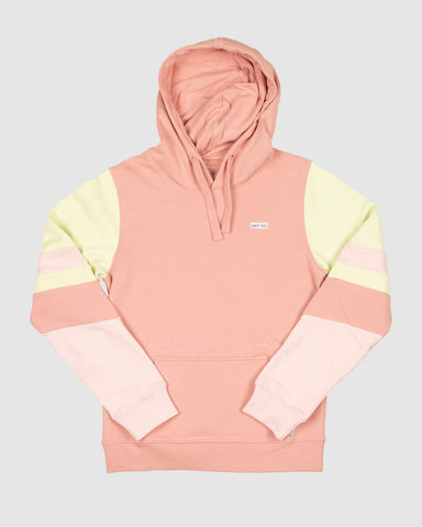 Crest Youth Pullover Hoodie- Peach Pink AW25
